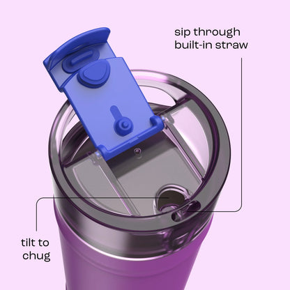 bubba 32 oz DualSip Insulated Stainless Steel Water Bottle - Mood Booster - US 5420