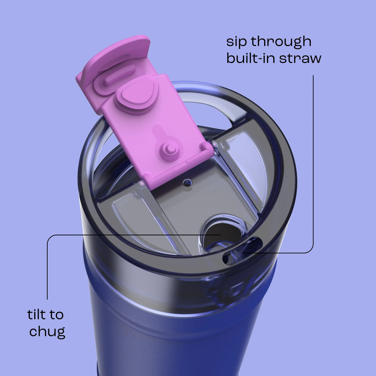bubba 24 oz DualSip Insulated Stainless Steel Water Bottle - Ocean Energy - US 8204