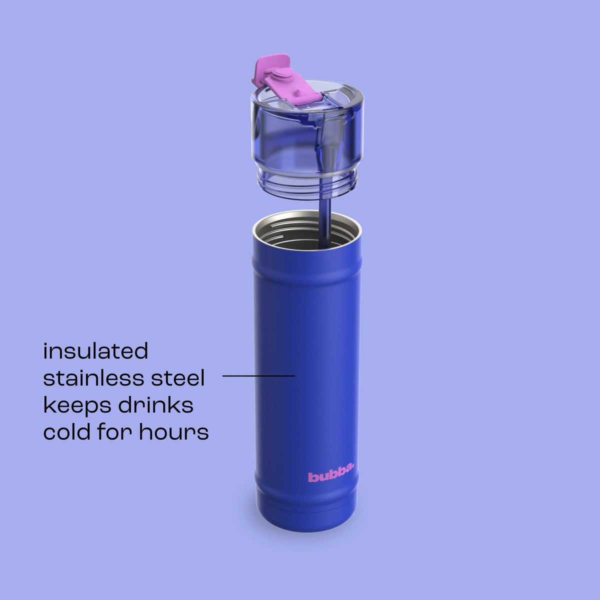 bubba 24 oz DualSip Insulated Stainless Steel Water Bottle - Ocean Energy - US 8204