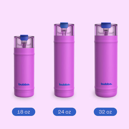 bubba 18 oz DualSip Insulated Stainless Steel Water Bottle - Mood Booster - US 3986