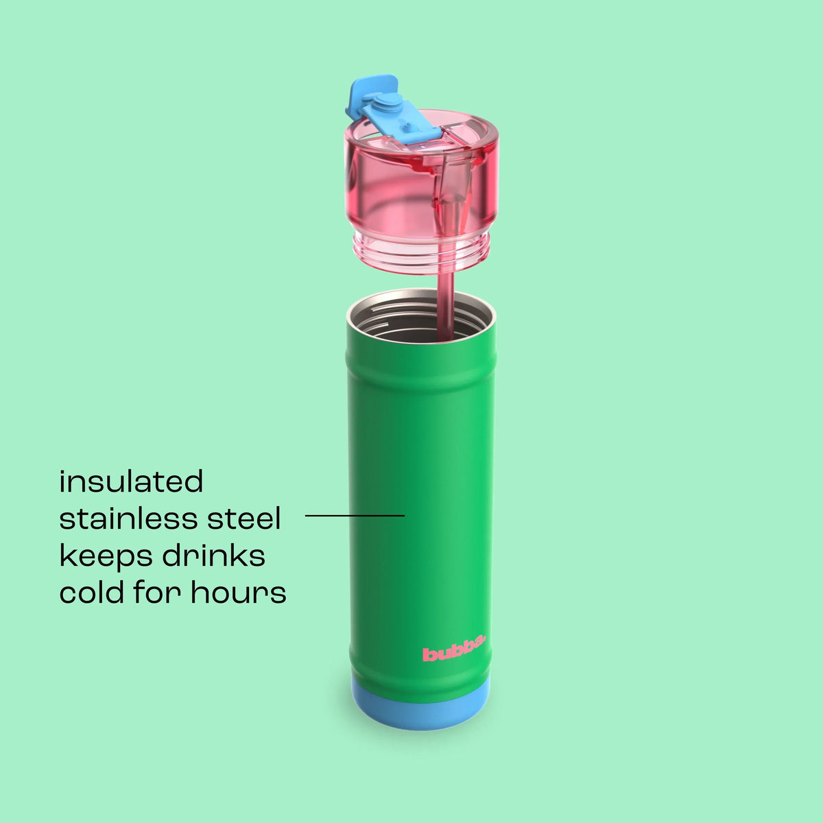 bubba 24 oz DualSip Insulated Stainless Steel Water Bottle - Fresh Serve - US 9444
